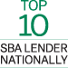 Top 10 SBA Lender Nationally Logo